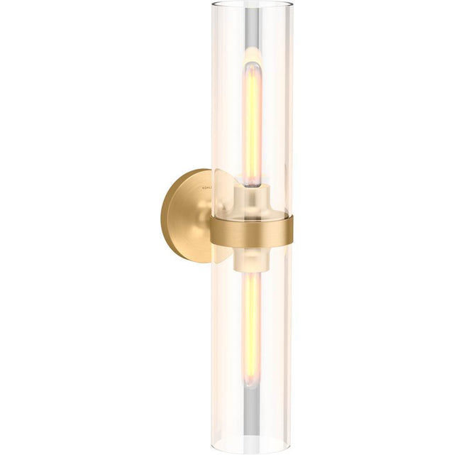 Kohler - Purist Two-light sconce - Brushed Moderne Brass