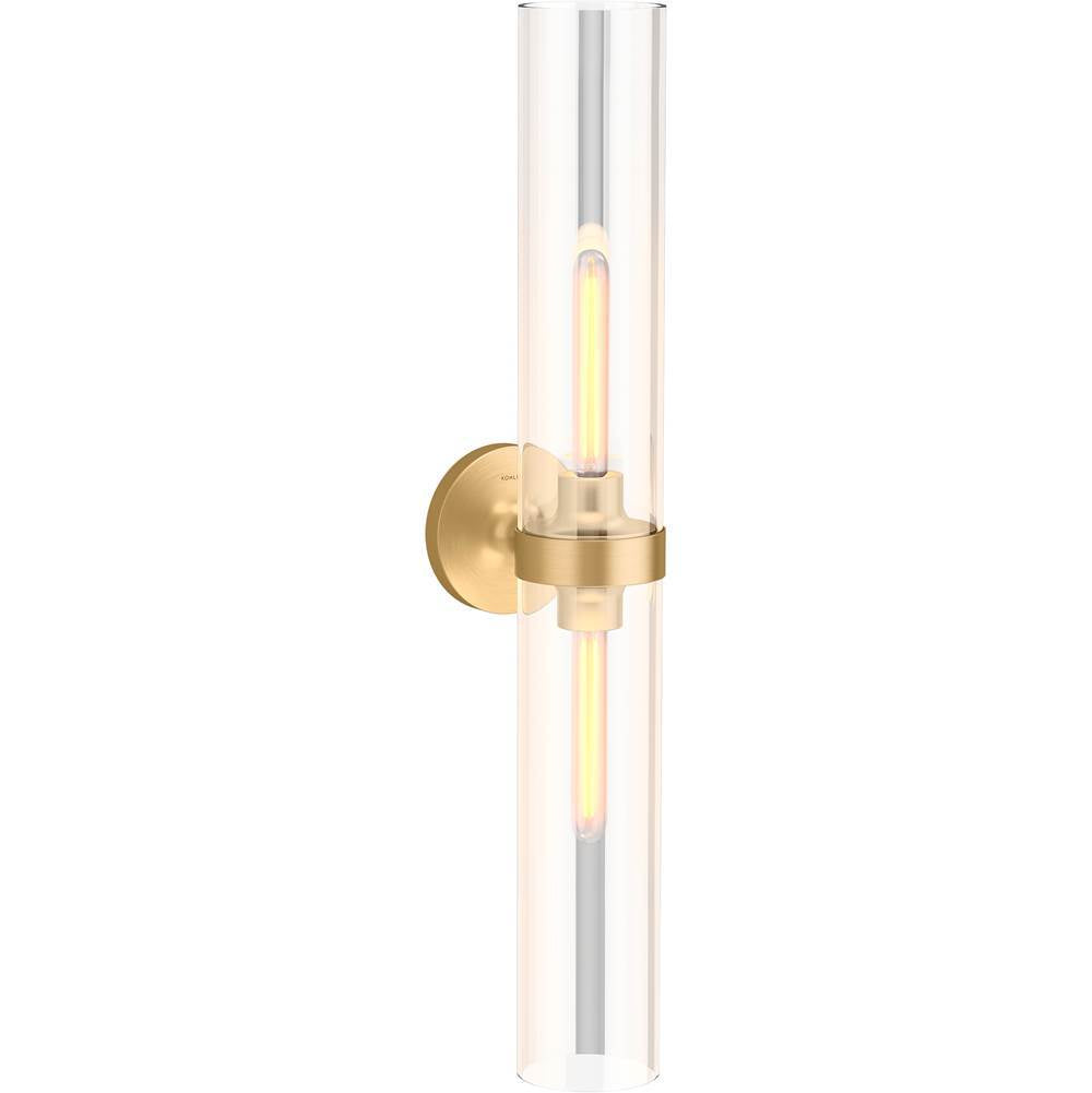 Kohler - Purist Two-light sconce - Brushed Moderne Brass