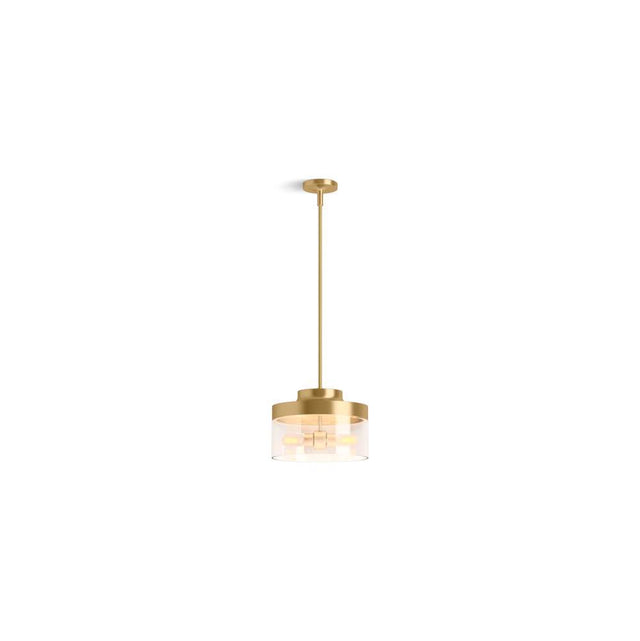 Kohler - Purist 12-1/2'' pendant - Brushed Moderne Brass