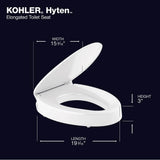 Hyten Elevated Quiet-CloseE elongated toilet seat