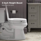 Hyten Elevated Quiet-CloseE elongated toilet seat