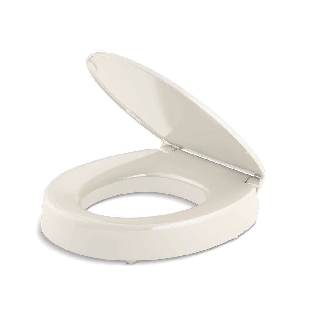 Hyten Elevated Quiet-CloseE round-front toilet seat