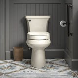 Hyten Elevated Quiet-CloseE round-front toilet seat