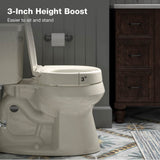 Hyten Elevated Quiet-CloseE round-front toilet seat