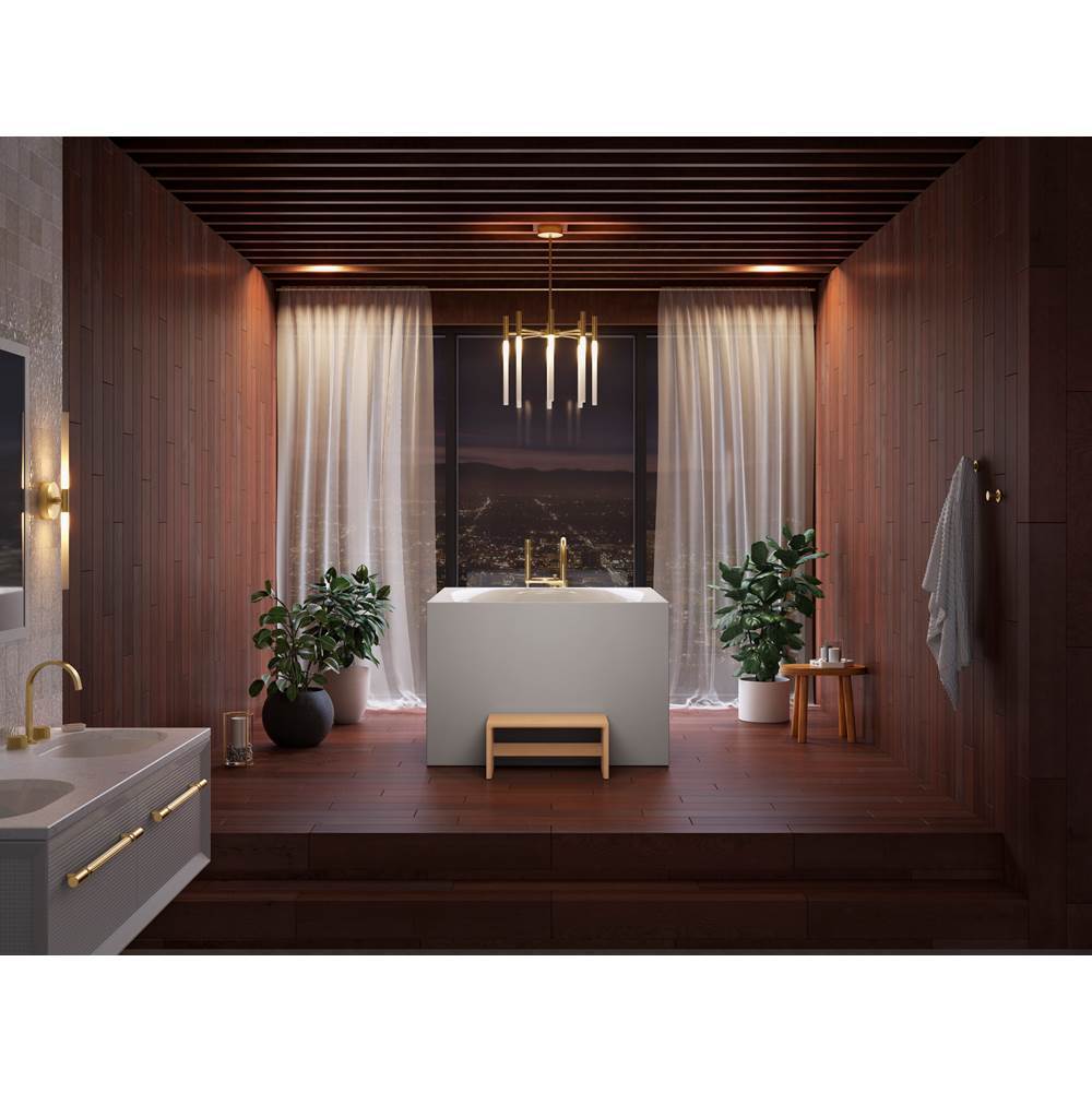 Kohler - StillnessE Soak 46'' x 46'' freestanding bath - Honed White