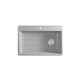 Kohler - Kennon 33'' top-/undermount single-bowl kitchen sink - Matte Grey