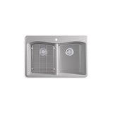 Kennon 33'' top-/undermount double-bowl kitchen sink