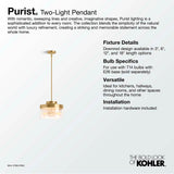 Purist 12-1/2'' pendant