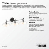 ToneE Three-light sconce