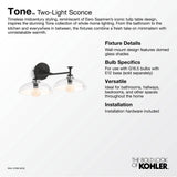 ToneE Two-light sconce