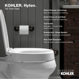 Hyten Elevated Quiet-CloseE round-front toilet seat