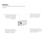 Anthem One-outlet recessed mechanical thermostatic valve control