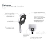 Statement Oblong three-function handshower, 2.5 gpm