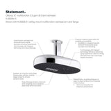 Statement Oblong 14'' two-function rainhead, 2.5 gpm