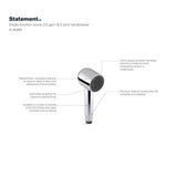 Statement Iconic single-function handshower, 2.5 gpm