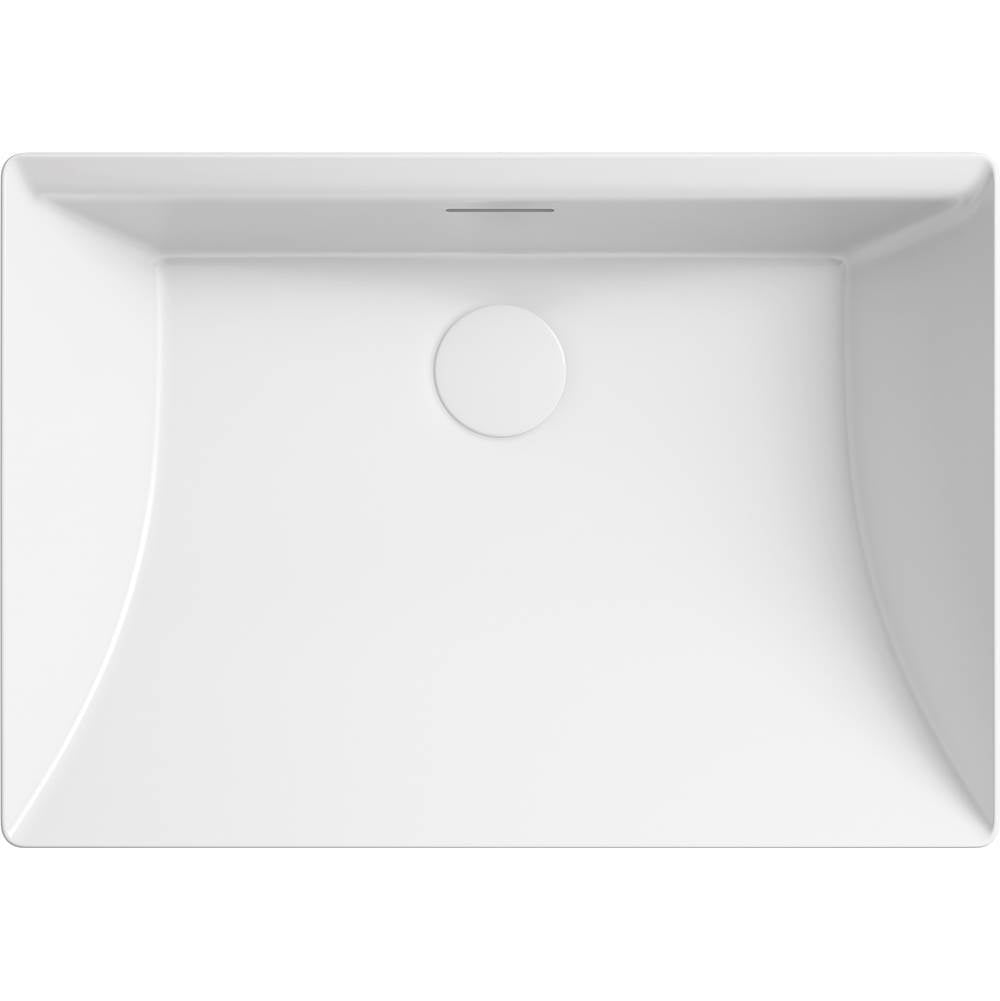 Brazn 23'' rectangular vessel bathroom sink