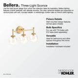 BelleraE Three-light sconce
