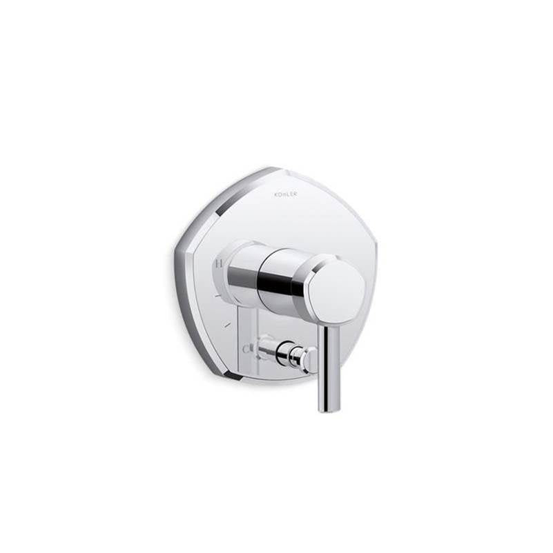 Occasion Rite-Temp valve trim with push-button diverter and lever handle