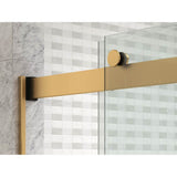 Levity Plus Frameless sliding bath door, 61-9/16'' H x 56-5/8 - 59-5/8'' W, with 5/16''-thick Crystal Clear glass