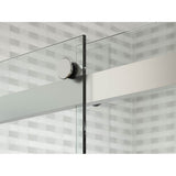 Levity Plus Frameless sliding shower door, 77-9/16'' H x 44-5/8 - 47-5/8'' W, with 5/16''-thick Crystal Clear glass
