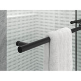 Levity Plus Frameless sliding shower door, 77-9/16'' H x 56-5/8 - 59-5/8'' W, with 5/16''-thick Crystal Clear glass