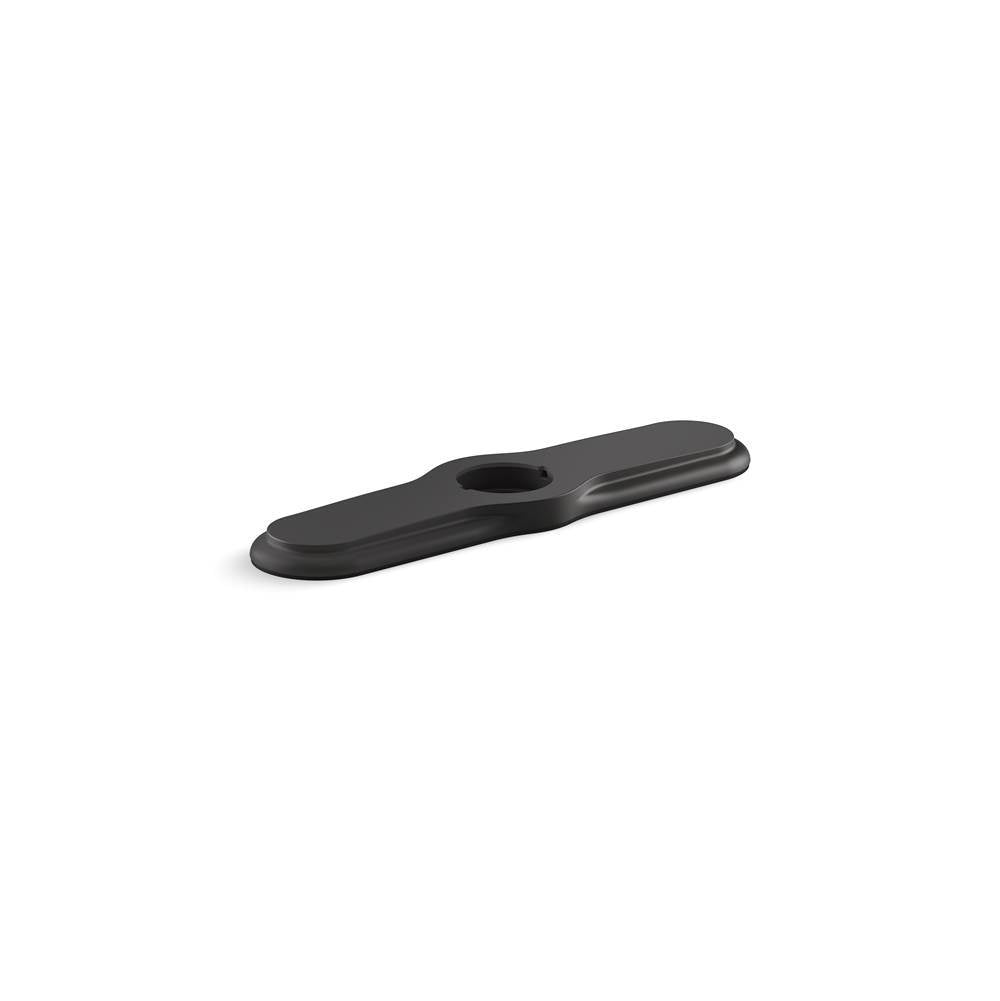 Kohler - 3-hole kitchen faucet escutcheon - Matte Black