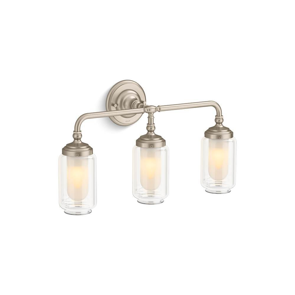 Kohler - Artifacts Three-light sconce - Brushed Bronze