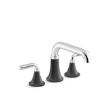 Kohler - ToneE Deck-mount bath faucet trim - Polished Chrome With Matte Black