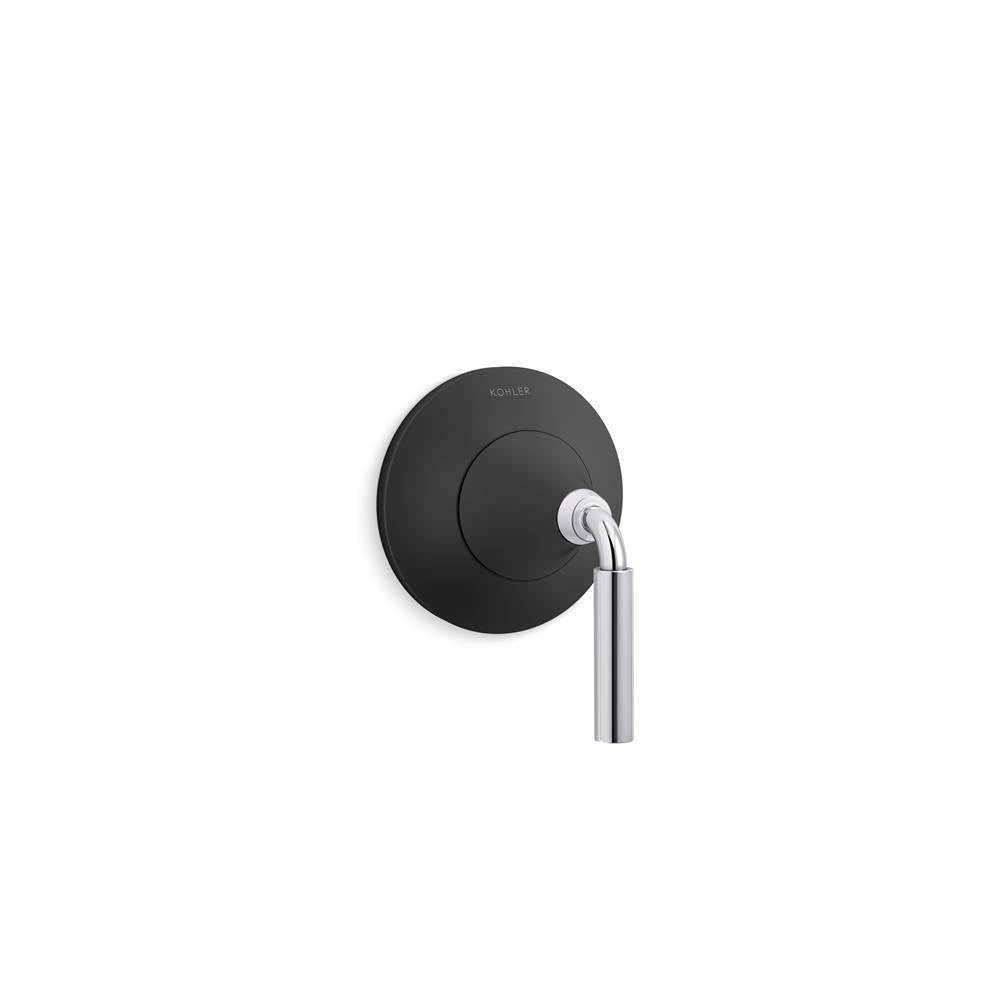 Kohler - ToneE MasterShower transfer valve trim - Polished Chrome With Matte Black