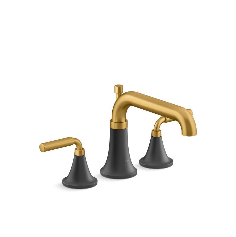 Kohler - ToneE Deck-mount bath faucet trim with diverter - Matte Black with Brushed Moderne Brass