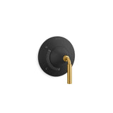 Kohler - ToneE Rite-Temp valve trim - Matte Black with Brushed Moderne Brass
