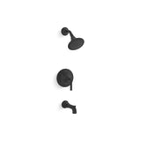 Kohler - ToneE Rite-Temp bath and shower trim kit, 2.5 gpm - Matte Black