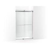 Kohler - Levity Plus Frameless sliding shower door, 77-9/16'' H x 44-5/8 - 47-5/8'' W, with 5/16''-thick Crystal Clear glass - Bright Polished Silver
