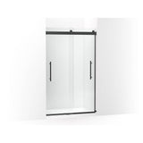 Kohler - Levity Plus Frameless sliding shower door, 77-9/16'' H x 44-5/8 - 47-5/8'' W, with 5/16''-thick Crystal Clear glass - Matte Black