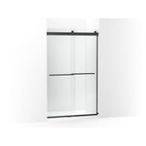 Kohler - Levity Plus Frameless sliding shower door, 77-9/16'' H x 44-5/8 - 47-5/8'' W, with 5/16''-thick Crystal Clear glass - Matte Black