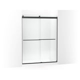 Kohler - Levity Plus Frameless sliding shower door, 77-9/16'' H x 56-5/8 - 59-5/8'' W, with 5/16''-thick Crystal Clear glass - Matte Black