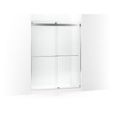 Kohler - Levity Plus Frameless sliding shower door, 77-9/16'' H x 56-5/8 - 59-5/8'' W, with 5/16''-thick Crystal Clear glass - Bright Polished Silver