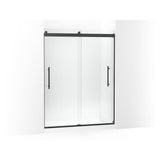 Kohler - Levity Plus Frameless sliding shower door, 77-9/16'' H x 56-5/8 - 59-5/8'' W, with 5/16''-thick Crystal Clear glass - Matte Black