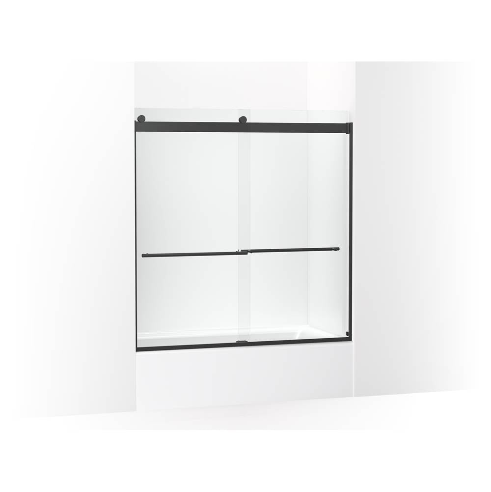 Kohler - Levity Plus 61-9/16'' H sliding bath door with 3/8''-thick glass - Matte Black