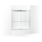 Kohler - Levity Plus 61-9/16'' H sliding bath door with 3/8''-thick glass - Bright Polished Silver