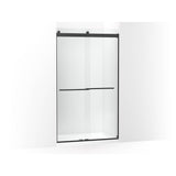 Kohler - Levity Plus Frameless sliding shower door, 81-5/8'' H x 44-5/8 - 47-5/8'' W, with 3/8''-thick Crystal Clear glass - Matte Black