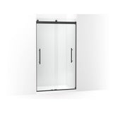 Kohler - Levity Plus Frameless sliding shower door, 81-5/8'' H x 44-5/8 - 47-5/8'' W, with 3/8''-thick Crystal Clear glass - Matte Black