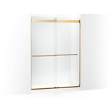 Kohler - Levity Plus 81-5/8'' H sliding shower door with 3/8''-thick glass - Vibrant Brushed Moderne Brass