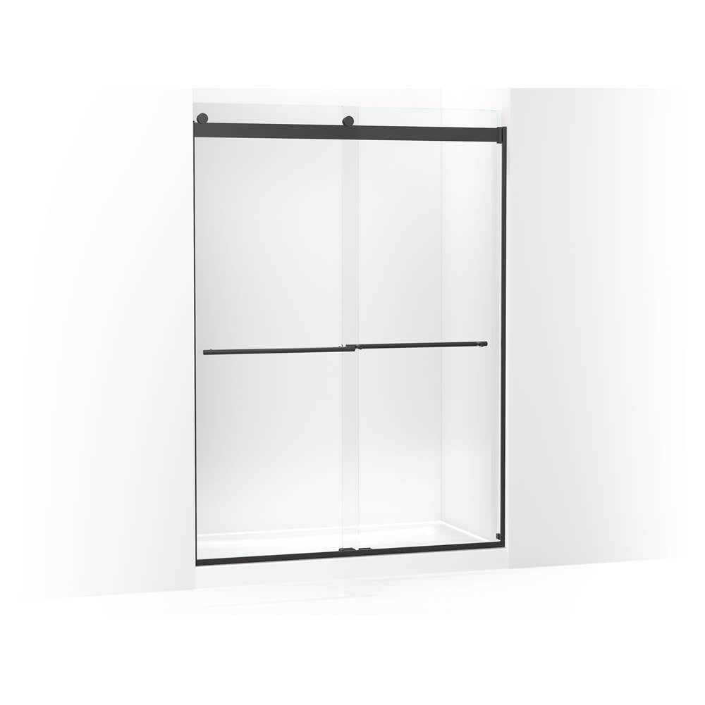 Kohler - Levity Plus 81-5/8'' H sliding shower door with 3/8''-thick glass - Matte Black