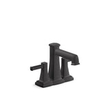 Kohler - Riff Centerset bathroom sink faucet, 1.0 gpm - Matte Black