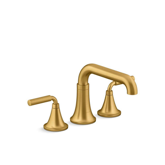 Kohler - ToneE Deck-mount bath faucet trim - Vibrant Brushed Moderne Brass