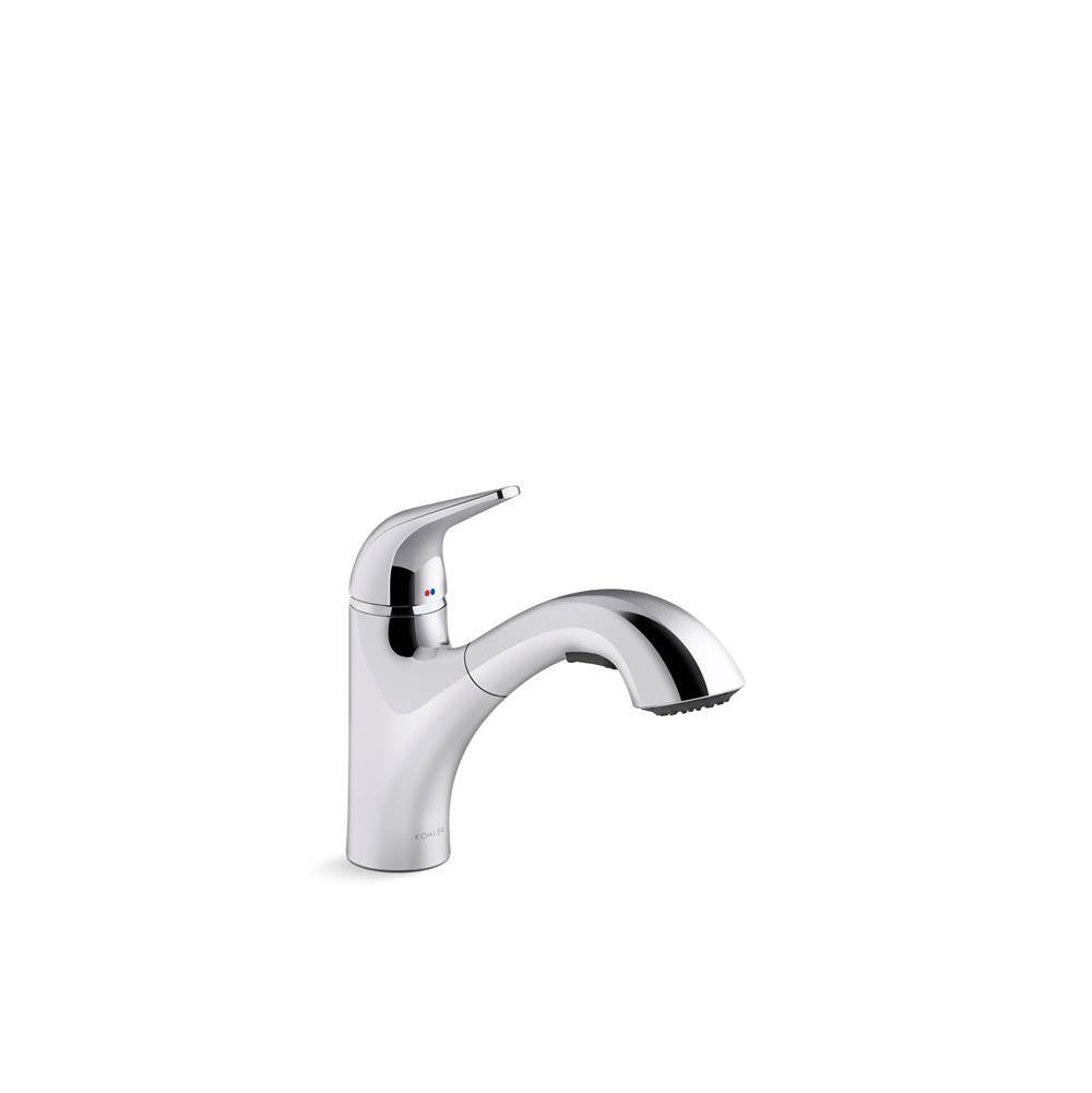Kohler - Jolt Pull-out kitchen sink faucet with two-function sprayhead - Polished Chrome