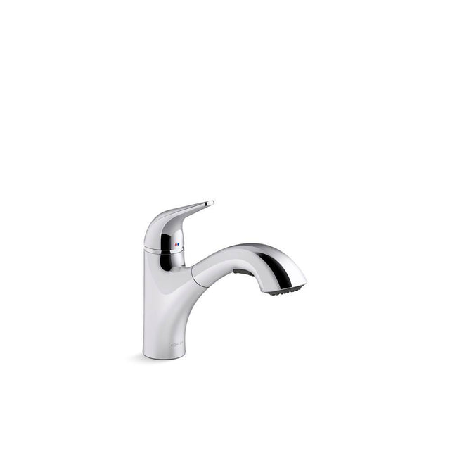 Kohler - Jolt Pull-out kitchen sink faucet with two-function sprayhead - Polished Chrome