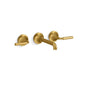 Kohler - ToneE Wall-mount bathroom sink faucet trim, 1.2 gpm - Vibrant Brushed Moderne Brass