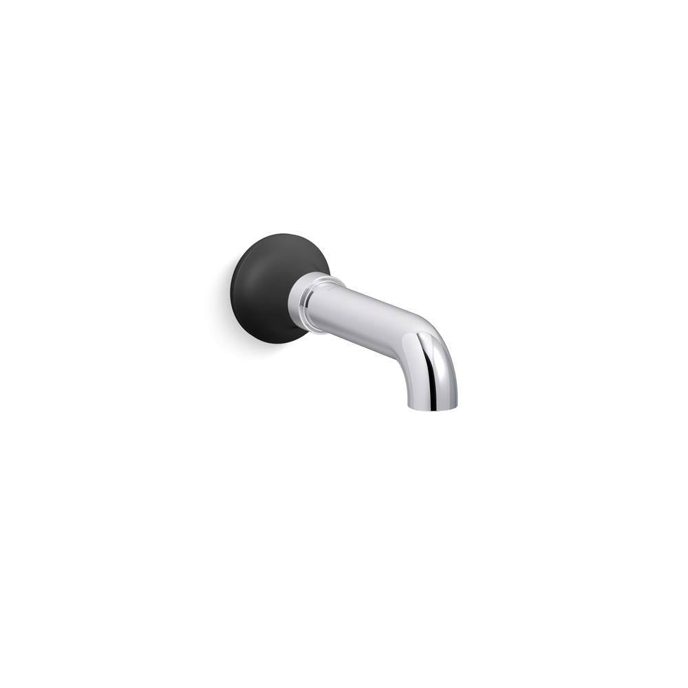 Kohler - ToneE Wall-mount bath spout - Polished Chrome With Matte Black